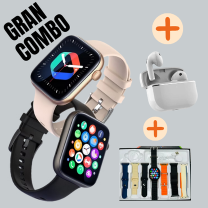 ¡2 SMARTWATCH + AUDÍFONOS GRATIS, SOLO HOY!